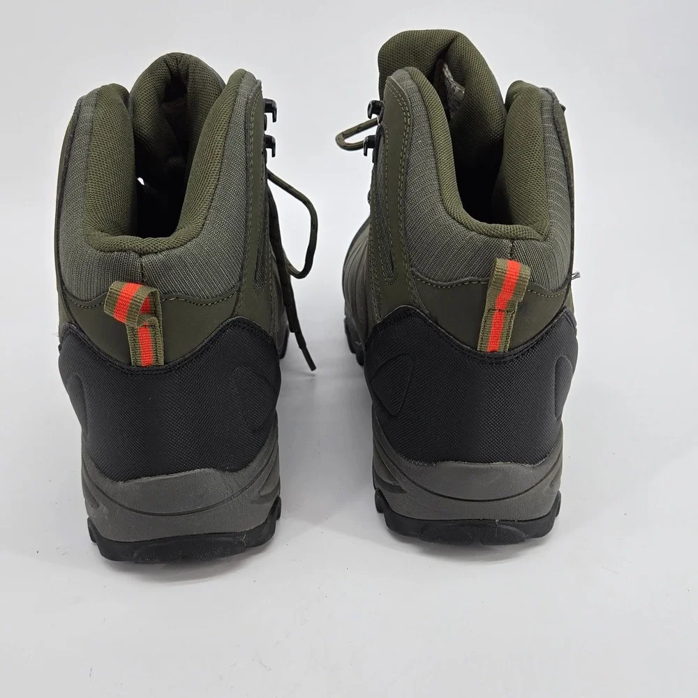 Nortiv 8 Softshell Waterproof Mid Hiking Boots Army Green Mens Size 10.5